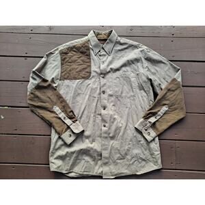 MORGAN CREEK Outfitters Brown Long Sleeve Button Down Shooting Shirt Men’s M